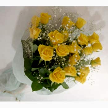 Sar� g�l buketi